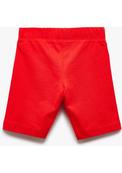 Pamuklu Beli Lastikli Basic Kısa Tayt fiyatları