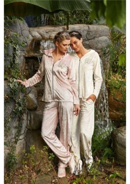 Jar Pierre 227 Kadife Pudra Kadın Eşofman Takımı fiyatları