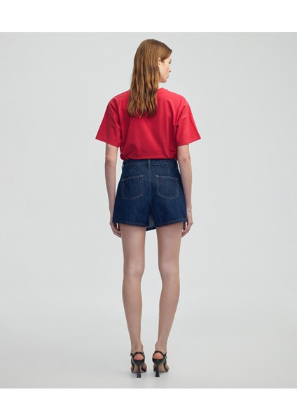 Cepli Anvelop Denim Şort Etek IS1250013074AC7