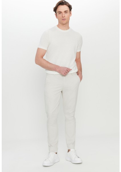 Pamuklu Slim Fit Dar Kesim Yan Cep Esnek Casual Pantolon