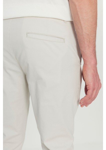 Pamuklu Slim Fit Dar Kesim Yan Cep Esnek Casual Pantolon