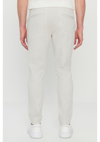 Pamuklu Slim Fit Dar Kesim Yan Cep Esnek Casual Pantolon