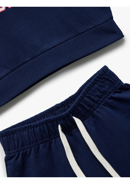 Pamuklu Kapşonlu Kolsuz Tişört ve Şort Seti modelleri