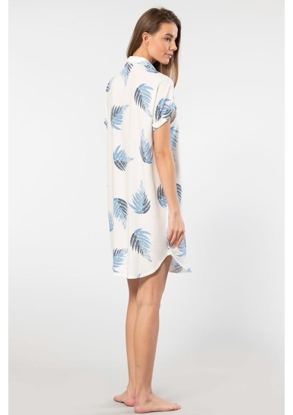 Kadın Desenli Dokuma Düğmeli Elbise fırsatları