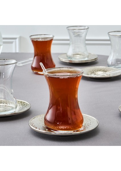 Ada 6 Kişilik 18 Parça Çay Seti Platin modelleri