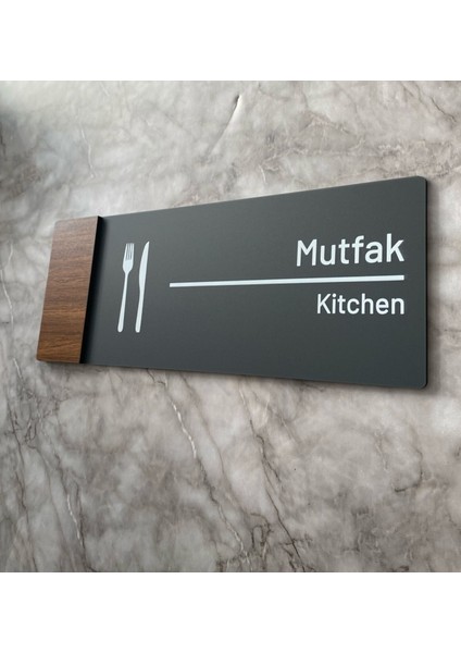 Wooden Serisi Mutfak Yönlendirme Levhası fiyatları