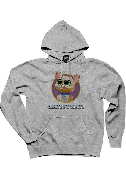 Buzz Lightyear Sox Gri Kapşonlu Sweatshirt Hoodie