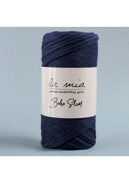 Boho Slim Lacivert El Örgü ipi -L023 - 34202