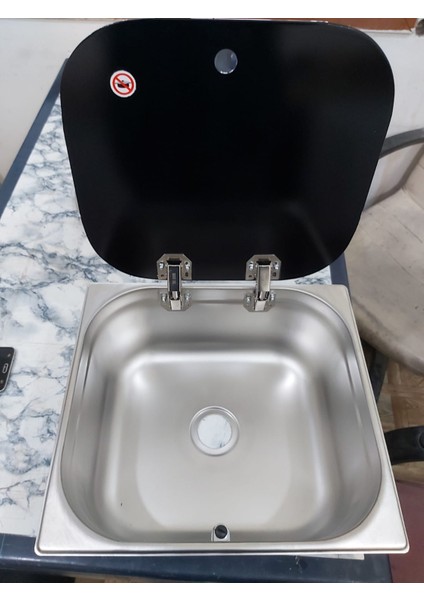 Karavan ve Tekneler Için Kapaklı Evye