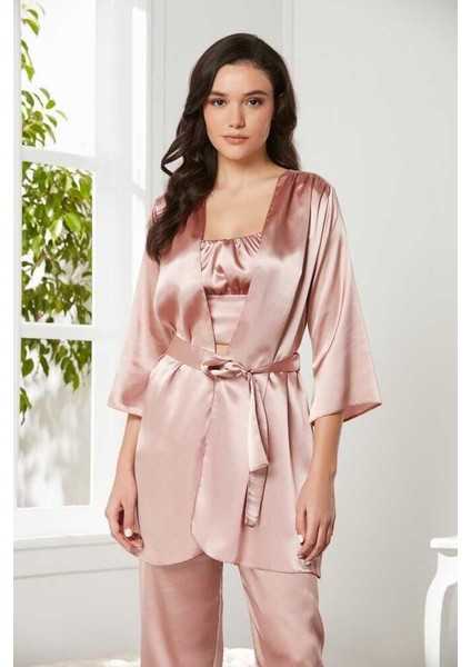 Brandy Saten 3'lü Pijama Takım 2075 fiyatları