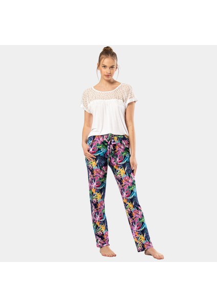 Kadın Desenli Pijama Takımı 3302
