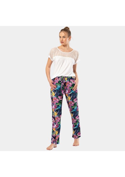 Kadın Desenli Pijama Takımı 3302