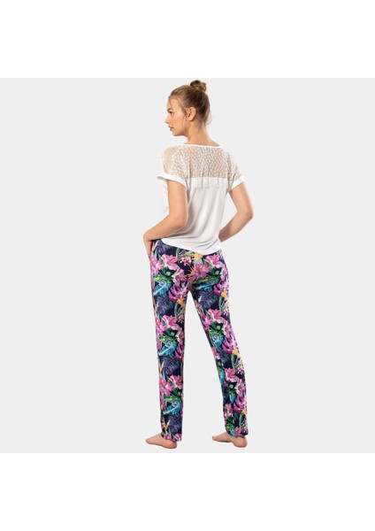 Kadın Desenli Pijama Takımı 3302