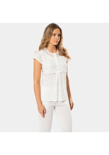 Dantelli Pijama Takımı 3199/KREM modelleri