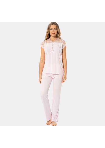 Dantelli Pijama Takımı 3197/PEMBE