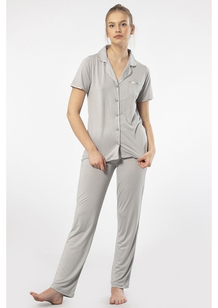 Kadın Pijama Takımı 3291/GRI