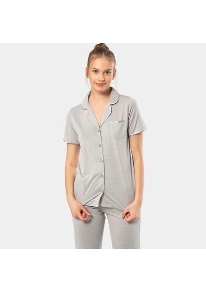 Kadın Pijama Takımı 3291/GRI