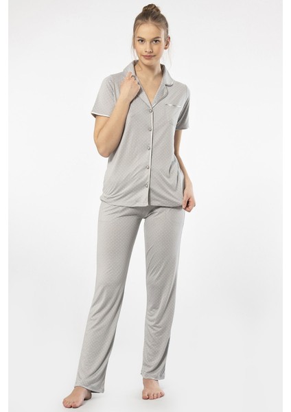 Kadın Pijama Takımı 3291/GRI