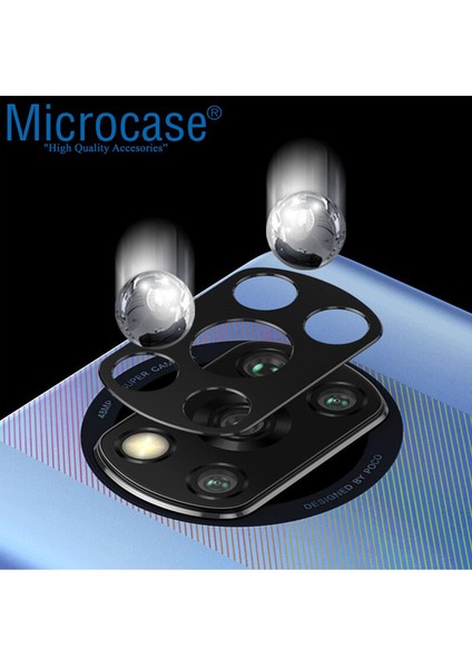 Xiaomi Poco X3 Nfc Uyumlu Kamera Lens Koruma Halkası Kapalı Tasarım Siyah fırsatları