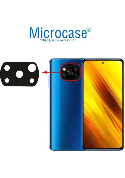 Xiaomi Poco X3 Pro Uyumlu Kamera Lens Koruma Halkası Kapalı Tasarım Siyah fiyatları