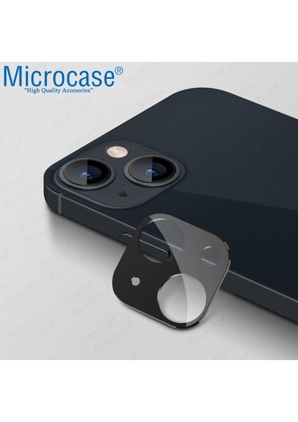 Iphone 13 Mini Uyumlu Kamera Lens Koruma Halkası Kapalı Tasarım Siyah modelleri