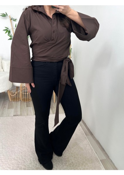 Siyah Ispanyol Paça Jean Pantolon modelleri