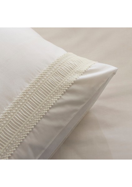 Lumier %100 Pamuk Çift Kişilik Nevresim Takımı Beyaz fiyatları