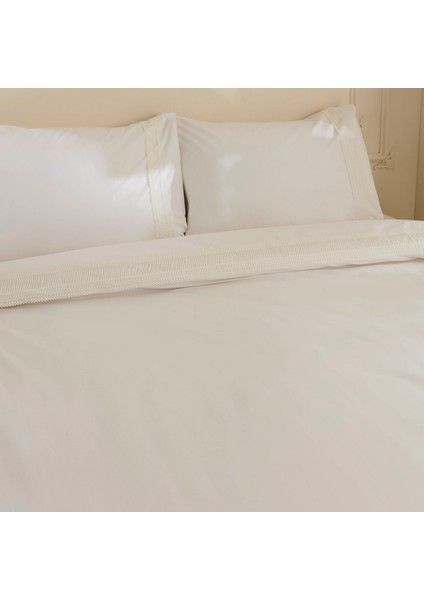 Lumier %100 Pamuk Çift Kişilik Nevresim Takımı Beyaz modelleri