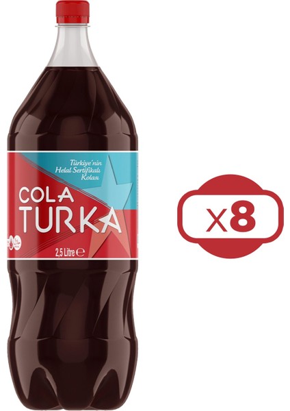 Cola Turka 2,5 Lt x 8 Adet