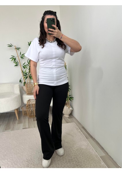 Dilvin Beyaz Yanları Büzgülü Bluz fiyatları