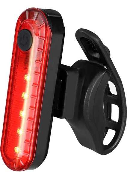 Bisiklet 4 Modlu Su Geçirmez USB Şarj LED Scooter Çanta Arka Işık Lambası Işık Aydınlatma Ikaz