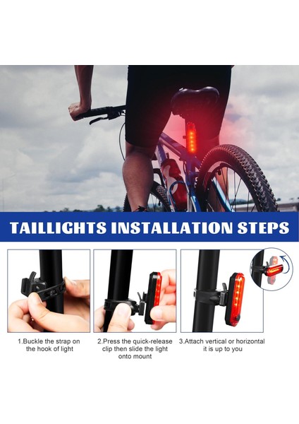 Bisiklet 4 Modlu Su Geçirmez USB Şarj LED Scooter Çanta Arka Işık Lambası Işık Aydınlatma Ikaz fırsatları