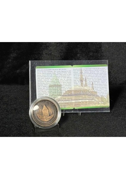 Darphane Mevlana Celaleddin-I Rumi 750.VUSLAT Yılı Bronz Sikke Hatıra Parası Sertifikalı fırsatları