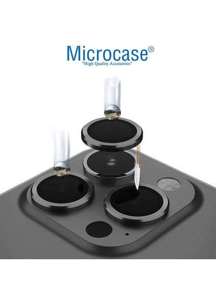 Iphone 13 Pro Max Kamera Camı Uyumlu Lens Koruyucu Halka Set Siyah fiyatları