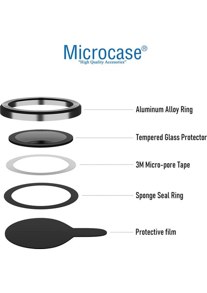 Iphone 13 Pro Max Kamera Camı Uyumlu Lens Koruyucu Halka Set Siyah fırsatları