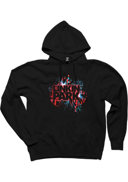 Linkin Park Graphic Design Siyah Kapşonlu Sweatshirt Hoodie