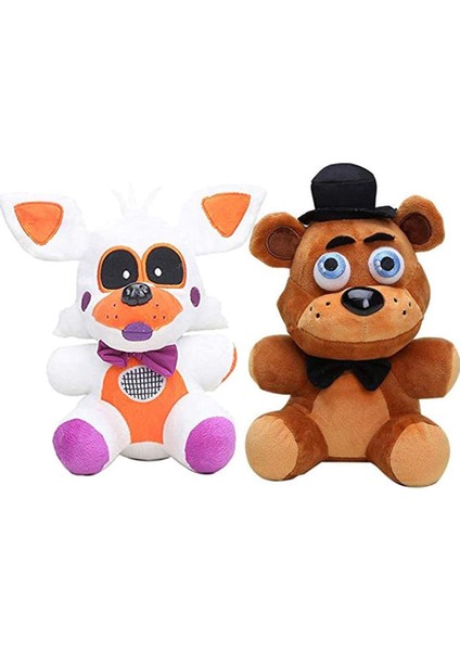 Five Night Plushies Peluş Gerçekçi Oyuncak Seti Five Nights Oyunu Oyuncak Bebek 7 Inç Hayranlar Çocuk Peluş Oyuncak (Yurt Dışından)
