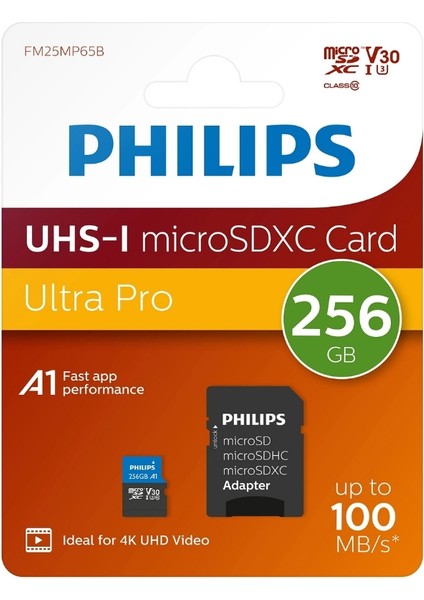 Ultra Pro 256 GB Uhs-I U3 Class 10 V30 Sd Adaptörlü Microsdxc Kart