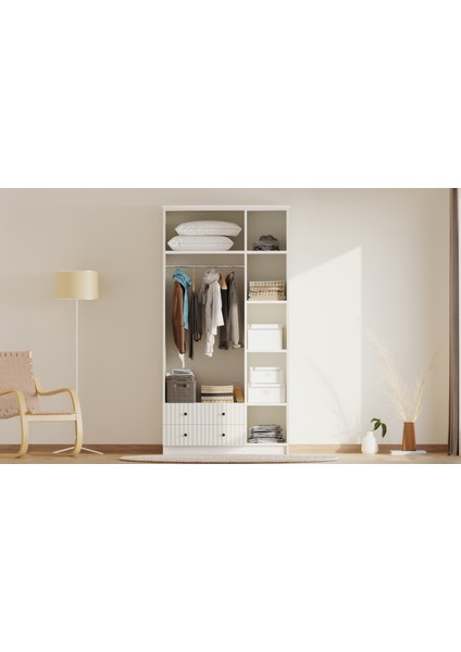 Irem Country 3 Kapak 2 Çekmeceli Gardırop modelleri