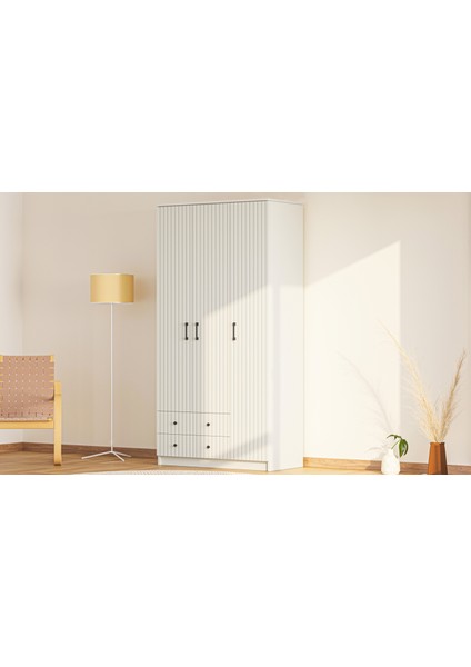 Irem Country 3 Kapak 2 Çekmeceli Gardırop fırsatları