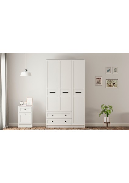 Rumy-S1 Country 3 Kapak 2 Çekmeceli Gardırop