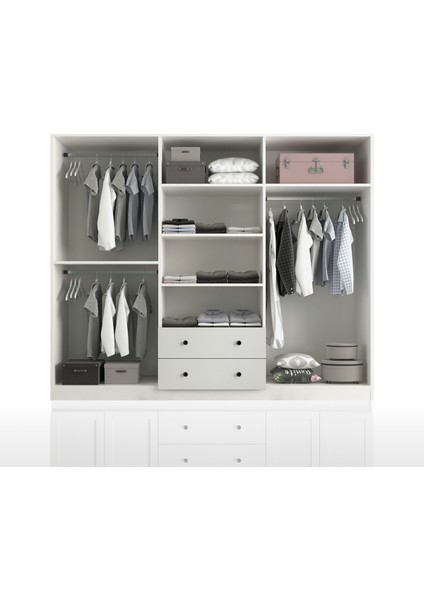 Side 6 Kapak 2 Çekmece Gardırop