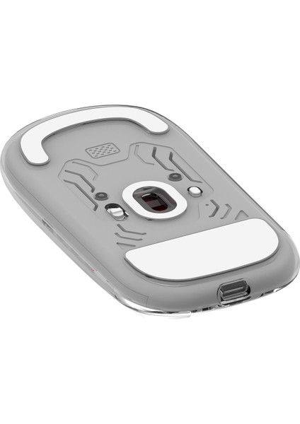 SM-BT89 Opal Şarj Edilebilir Sessiz Beyaz Transparan Rgb 2in1 2bt ve 2.4ghz Kablosuz Mouse