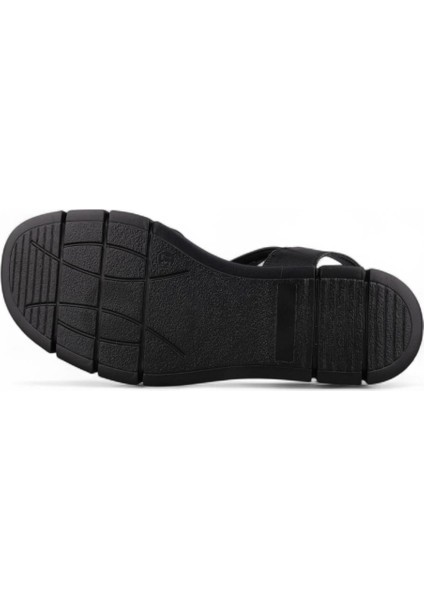 Kadın Günlük Sandalet - Siyah, Deri fiyatları