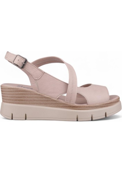 Kadın Günlük Sandalet - Bej, Deri fırsatları