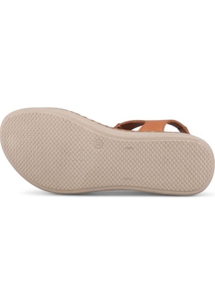 Kadın Günlük Sandalet - Taba, Deri fiyatları