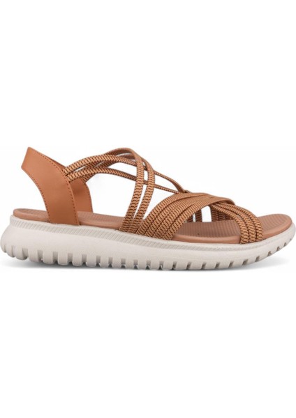 Kadın Günlük Sandalet - Taba, Deri fırsatları
