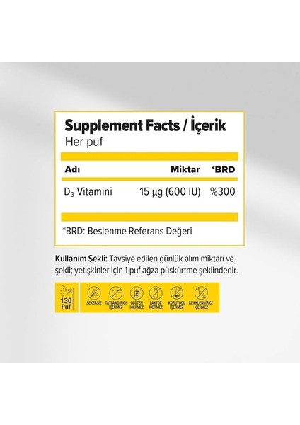 Ocean Vitamin D3 600 IU Oral Sprey 20 ml