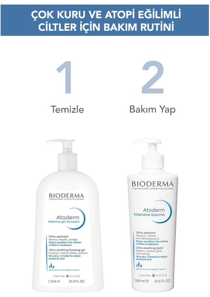 Atoderm Intensive Balm Çok Kuru Atopi Eğilimli Cilt Nemlendirici Onarıcı Krem Yetişkin, Çocuk 500 ml