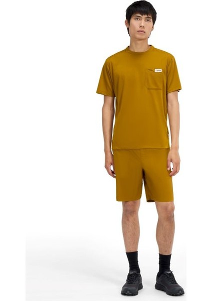 M Relaxed Ss Tech Tee Brn/brn